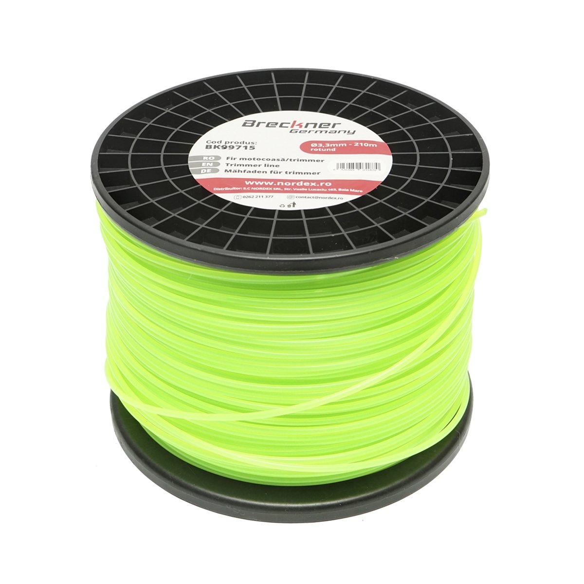 Fir rotund pentru motocoasa, 3,3 mm x 210m Breckner Germany